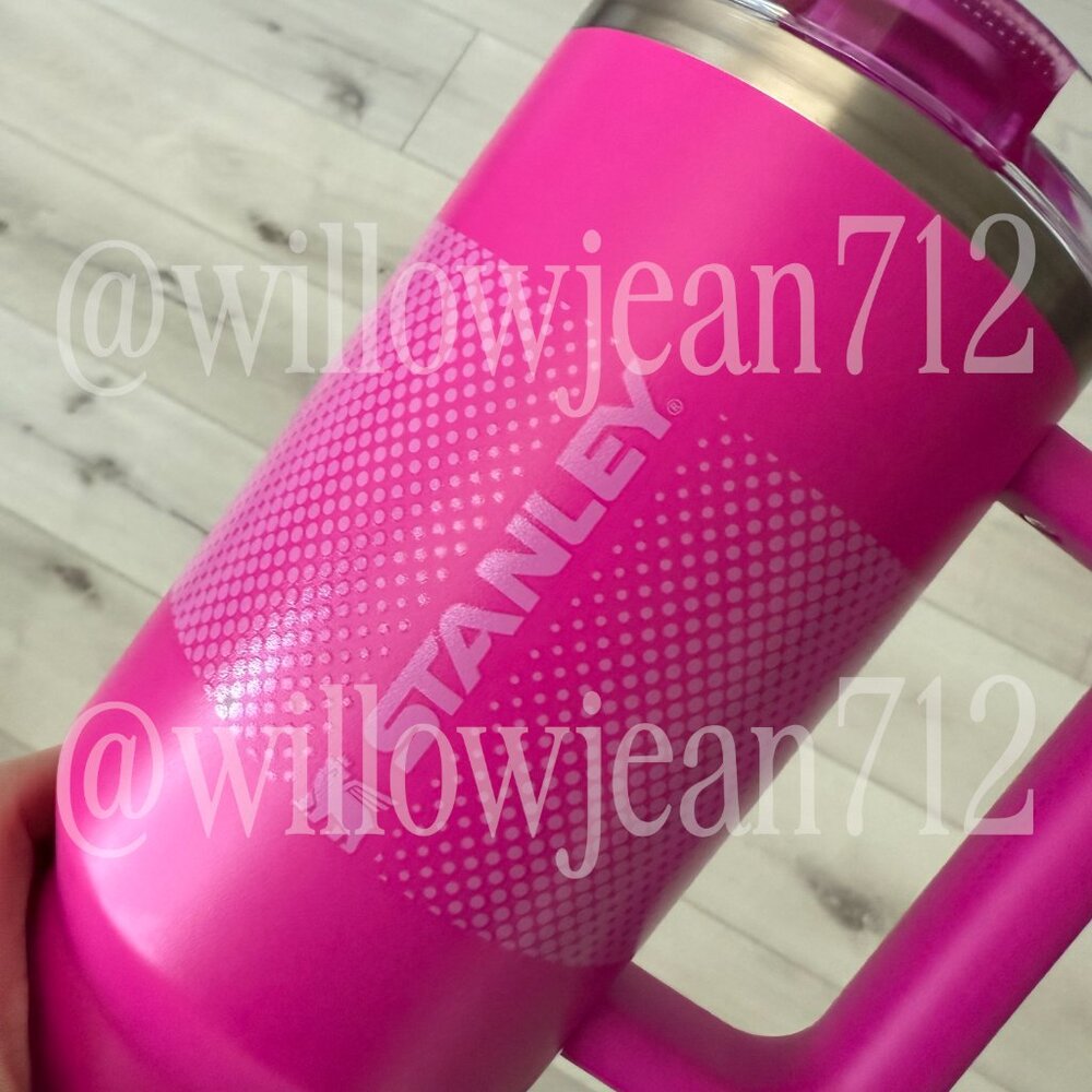 "Vivid Violet Fade" Stanley Protour Tumbler 40oz. Hot Pink Stanley - Picture 5 of 6